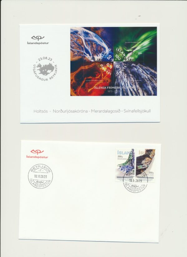 Iceland 2023 Both FDCs issued that year