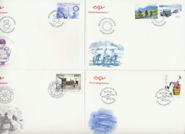 Iceland FDCs  all issued in 2004. - Image 5