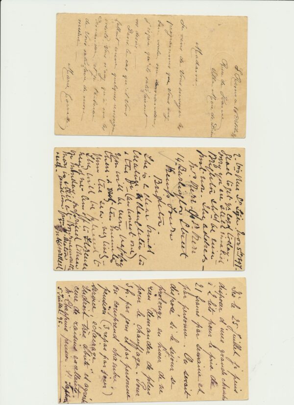 Switzerland  three Carte Postale from 1896-7. All used with full letter. - Image 2
