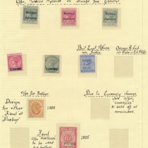 British Commonwealth.  Morocco Agencies -Gibraltar - British East Africa.