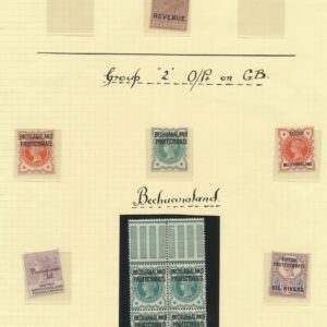 Bechuanaland Protectorate Postage and Revenue. Overprints.