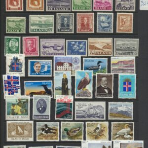 Iceland NH Mint HIGH VALUES, very fine All Different packets.