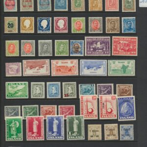 Iceland NH Mint packets, over 600 Different, very fine.